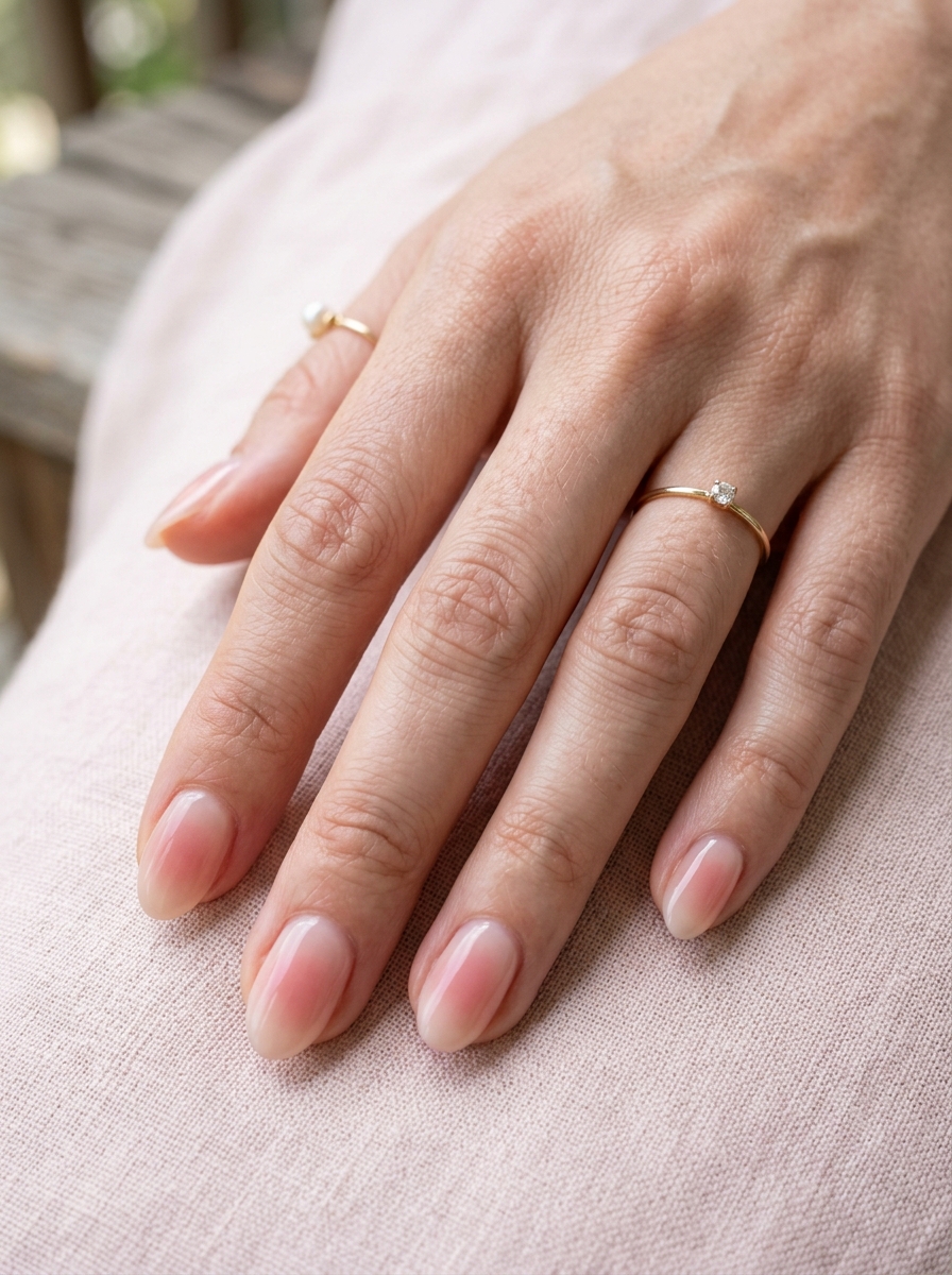 Korean Blush Nails als Koreanische Nageldesigns Inspiration 2026